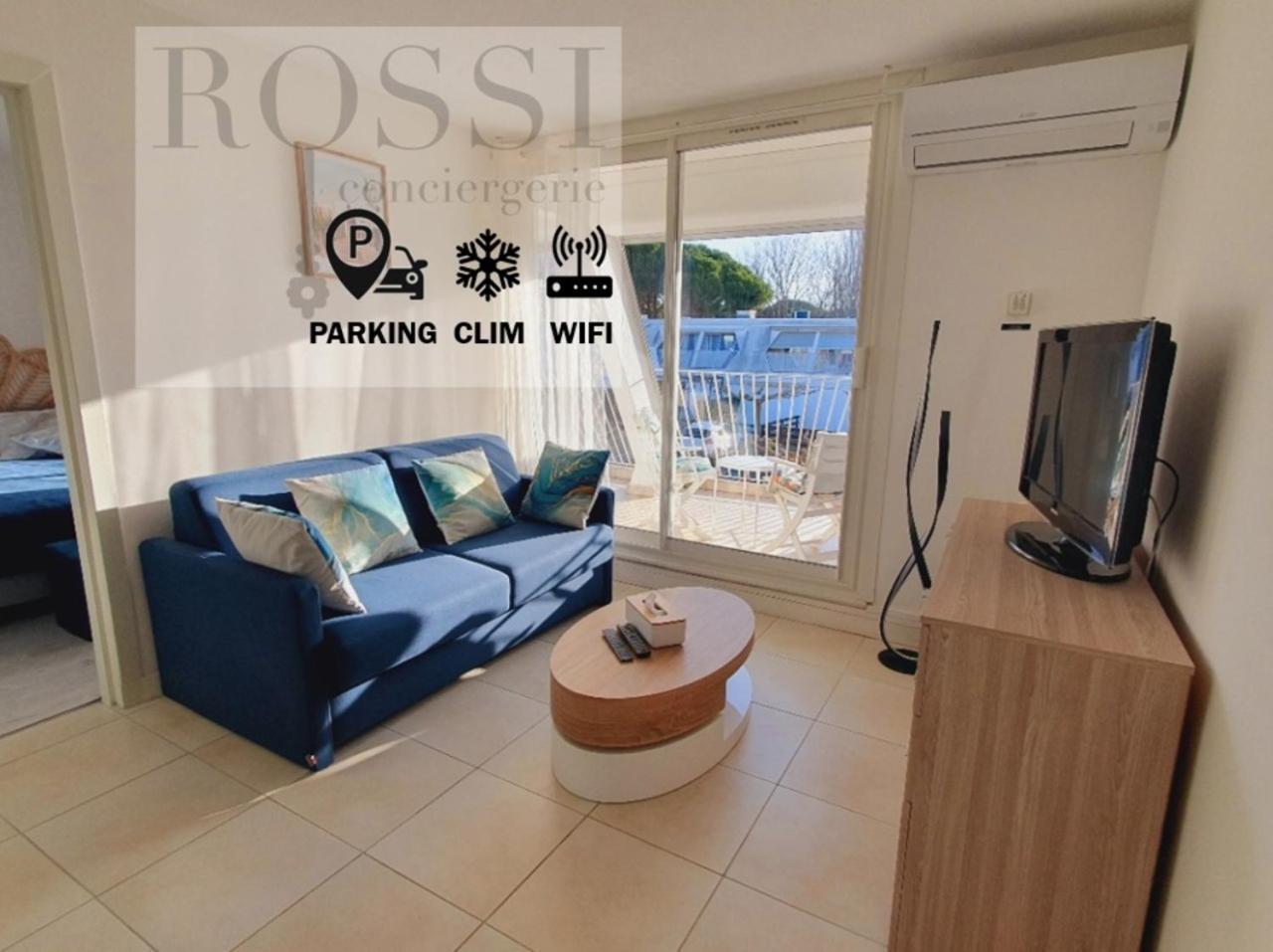 T2 West City Parking Clim Wifi 4Pers - Rossiconciergerie - Linge Inclus La Grande-Motte Exterior foto